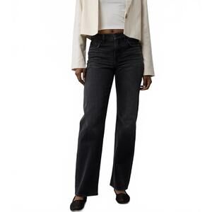 AE Embellished Strigid High-Waisted Stovepipe Jean American Eagle NWT Black 18R